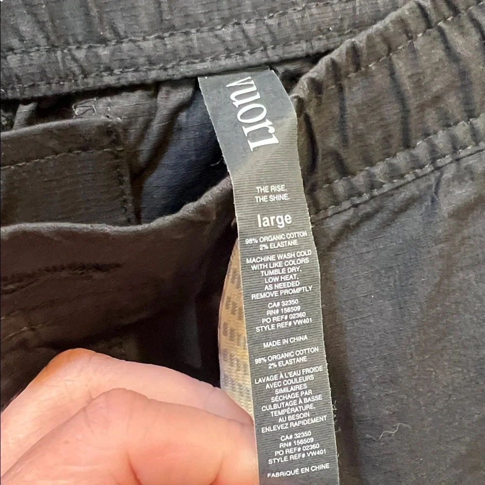 VUORI THE RISE THE SHINE WOMENS SZ L V416 JOGGER PANTS WITH DRAWSTRING EUC - Picture 3 of 6